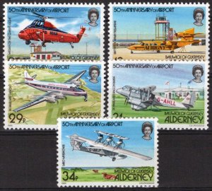 ZAYIX Alderney 18-22 MNH Aviation Aircraft Planes Transportation 092023SM83M