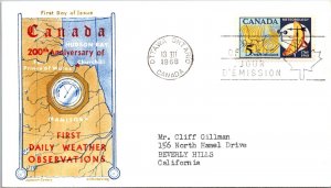 Canada 1968 FDC - First Daily Weather Observation - Ottawa, Ont - J3944