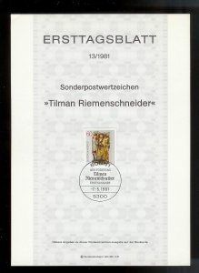 GERMANY (52) Ersttagsblatt FDC Presentation Cards