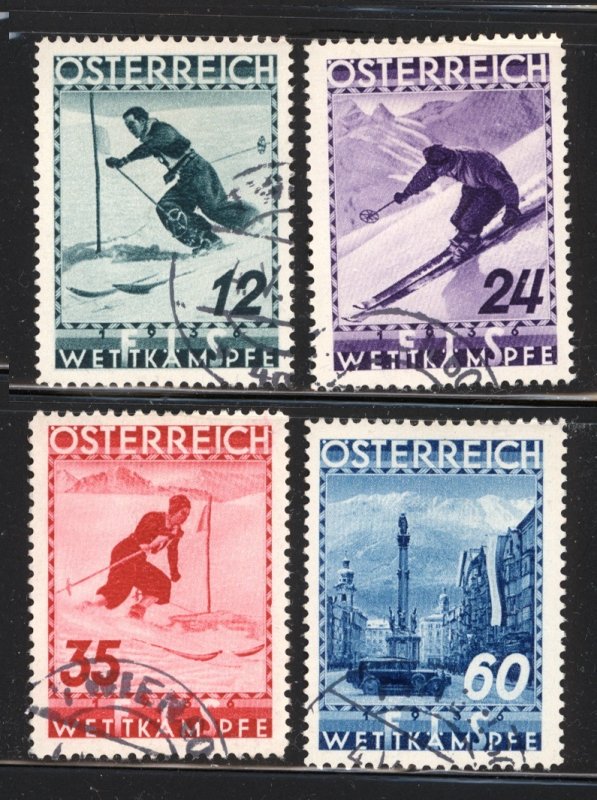 Austria 1936  Scott #B138-41 used