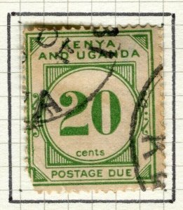 BRITISH KUT; 1928 early Postage Due issue fine used 20c. value