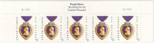 US 4704 Purple Heart Medal forever header strip V111111 (5 stamps) MNH 2012