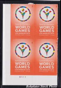 BOBPLATES #4986 Special Olympics Plate Block VF MNH  ~ See Details for #s/Pos