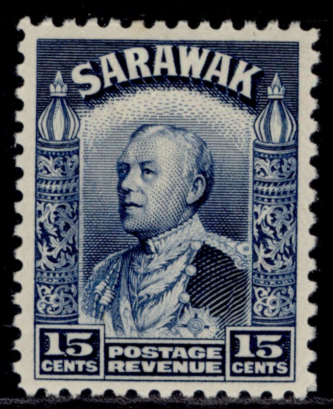 SARAWAK GVI SG115a, 15c blue, M MINT.