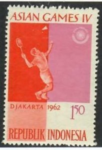 Indonesia;  Scott 562; 1962; Unused; NH; Tennis