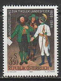 1984 Austria - Sc 1279 - MNH VF - 1 single - Tyrol Provincial Celebration