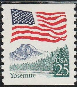 2280 - .25 Flag over Yosemite mnh vf.