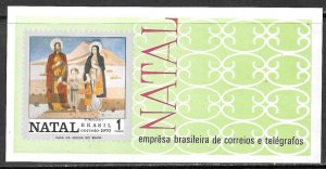 BRAZIL 1970 Christmas Souvenir Sheet Sc 1181 MNH