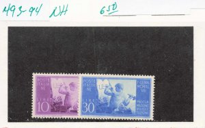 ITALY   493-94   MNH