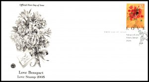 US 3898 Love PCS U/A FDC