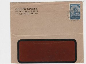 germany 1925  leipzig gold currrency  stamps cover   ref r13240