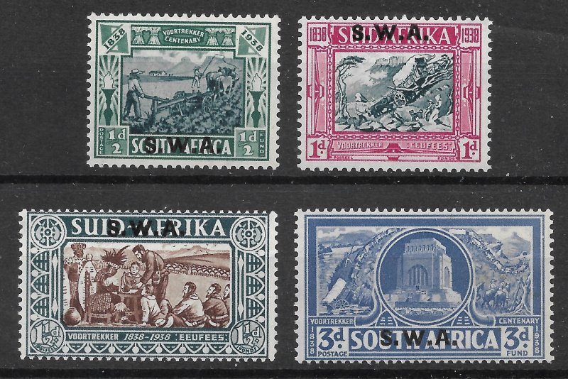 Doyle's_Stamps: MLH South West Africa Semi-Postals, Scott #B5*-#B8* Varieties