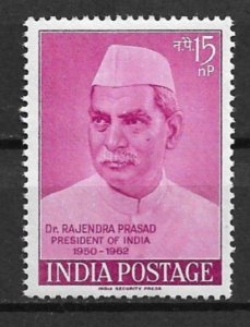 1962 India 357 president Dr. Rajendra Prasad MNH