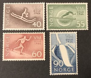 Norway 1966  #486-9, World Ski Championships, MNH.