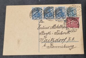 germany 3 postcards inflation stamps  1920s' - great items!!! #694