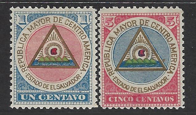 El Salvador Scott # 175 - 176, mint hr