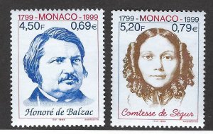 Monaco  SC#2129-2130 MNH VF...Nice find!