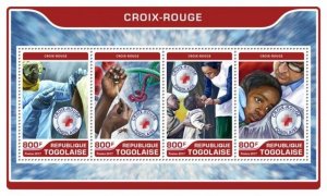 Togo - 2017 Red Cross of Togo - 4 Stamp Sheet - TG17216a