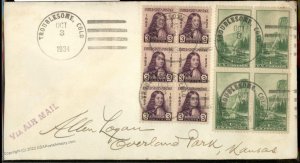 USA 1934 TROUBLESOME Colorado DPO Helbock R3 Cover 94229