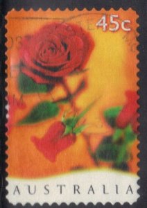 AUSTRALIA SCOTT# 1577 USED 45c 1997  ROSE  SEE SCAN