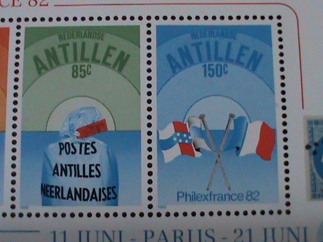 ​NETHELANDS-ANTILLEN  SC#484a  PHILEXFRANCE'82 INTEL.STAMP SHOW -MNH S/S VF