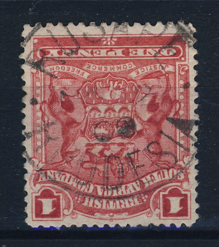 SOUTHERN RHODESIA - 1900  RUSAPE /  RHODESIA  CDS ON SG 77 1d ROSE