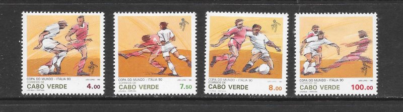 CAPE VERDE #575-8 WORLD CUP-1990 MH