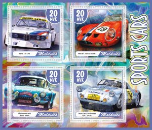 Stamps. Cars. Sports Cars  2019 year 1+1 sheets perforated