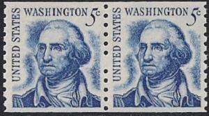 #1304 5 cent George Washington Coil Error mint OG NH XF+ XXF