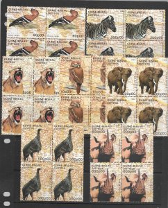 Guinea-Bissau 754-60 MNH set x 4, vf 2020 CV $41.80