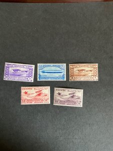 Stamps Egypt Scott# 172-6 hinged