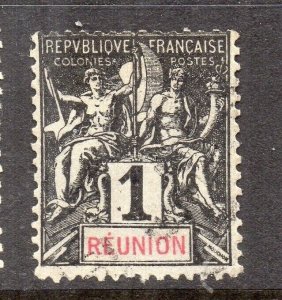 Reunion 1892 Early Issue Fine Used 1c. NW-230781