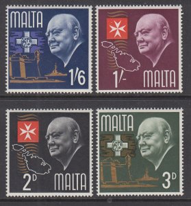 Malta 344-347 Churchill MNH VF