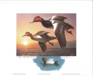 CALIFORNIA #17 1987 STATE DUCK PRINT Robert Steiner, Color Remarque #75/200