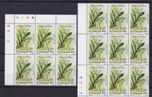 orchids of st vincent  mint never hinged stamps ref r15029 