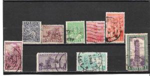 India  9  of  16  short set 1949  issues  ac/ah