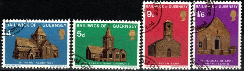 Guernsey #37-40  F-VF Used  CV $2.75 (X1654)