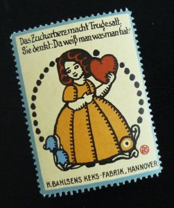 Poster Stamp Cinderella Vignette-US Austria Germany Hannover Cookie Factory O116 