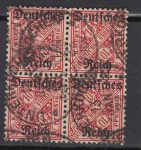 Germany - 920 Official 10pf overprinted on Wurtemberg(295)