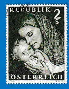 AUSTRIA SCOTT#809 1968 2s MOTHERS DAY - USED