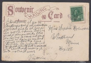 Canada - Oct 1, 1914 Woodvale, NS Split Ring Cancel on Card