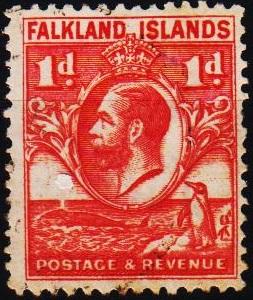 Falkland Islands.1929 1d  S.G.117 Fine Used