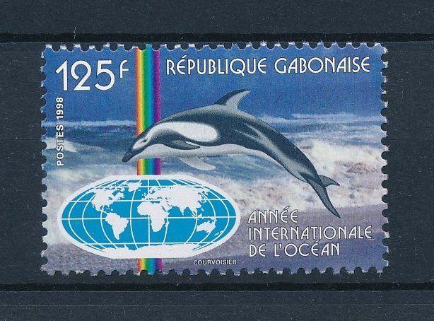 [30288] Gabon 1998 Marine Life Year of the Ocean Dolphin MNH