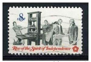 USA 1973 - Scott 1476 used - 6c, Bicentennial, Printer