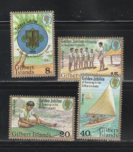Gilbert Islands 304-307 Set MH Boy Scouts