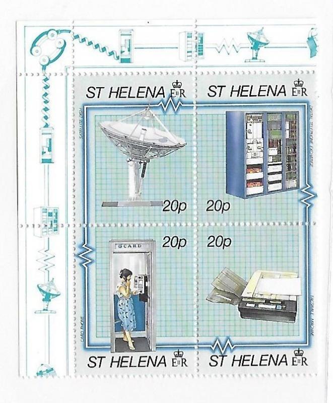 St Helena 1990 Telecommunications MNH B42