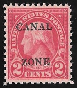 CANAL ZONE 101 2 cents Washington,Stamp Mint OG NH EGRADED SUPERB 99 XXF