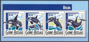 Guinea Bissau 2015 Whales Orca Sheet MNH