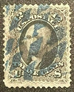 Scott#: 69 - George Washington 12c 1861 used single stamp