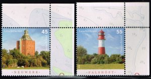 Germany 2010, Sc.#2574; 2575 MNH Lighthouses